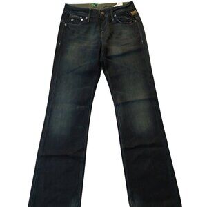 G-Star Raw Frontier Loose Wide Leg Wall Denim Raw Damaged Destroyed Jeans Sz 26